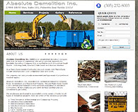 
 Demolition sample website